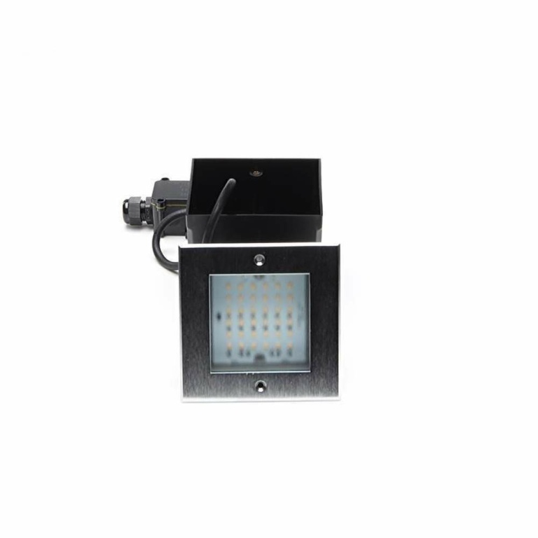 Deko-Light Bodeneinbauleuchte, Square II, 3,2 W, 3000 K, Silber, 220-240 V/AC, 50 / 60 Hz