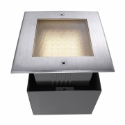 Bodeneinbauleuchte, Square II, 3,2 W, 3000 K, Silber, 220-240 V/AC, 50 / 60 Hz