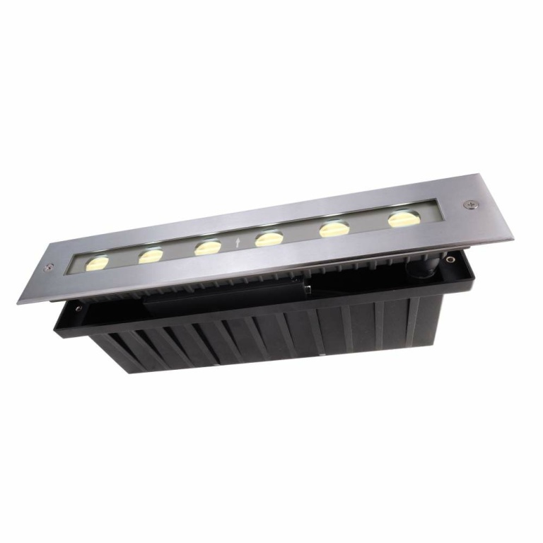 Deko-Light Bodeneinbauleuchte, Line II WW, 12 W, 3000 K, Silber, 220-240 V/AC, 50 / 60 Hz