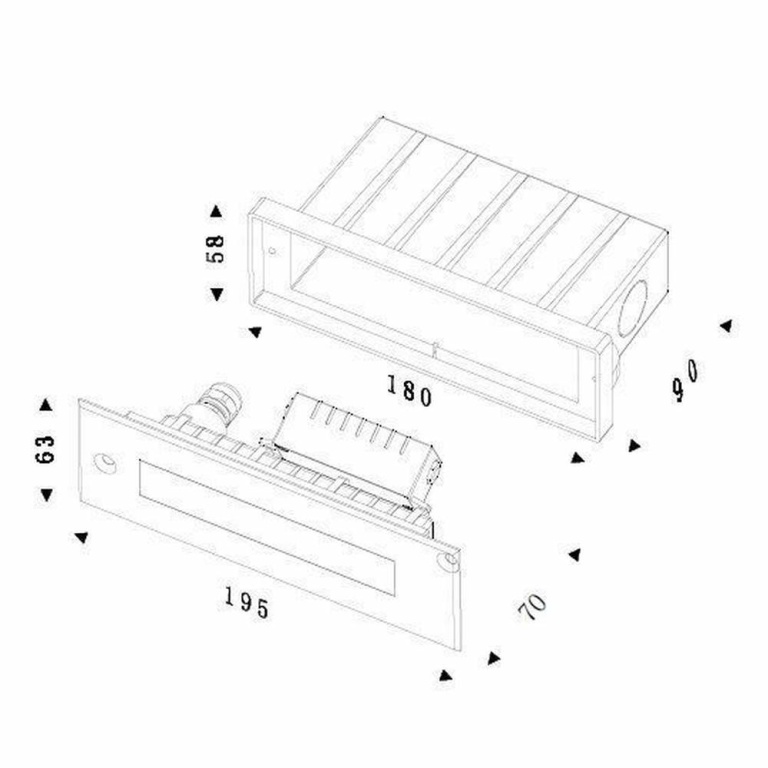 Deko-Light Bodeneinbauleuchte, Line I, 5,5W, 3000 K, Silber, 220-240 V/AC, 50 / 60 Hz