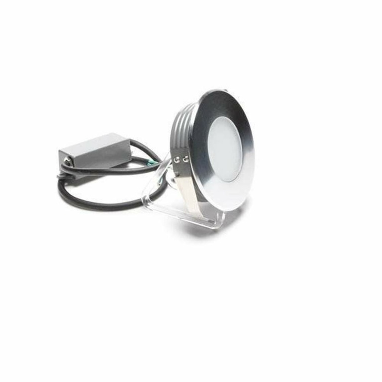 Deko-Light Bodeneinbauleuchte, Flat III 100 mm, 1,3 W, 3000 K, Silber, 220-240 V/AC, 50 / 60 Hz