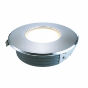 Bodeneinbauleuchte, Flat III 100 mm, 1,3 W, 3000 K, Silber, 220-240 V/AC, 50 / 60 Hz