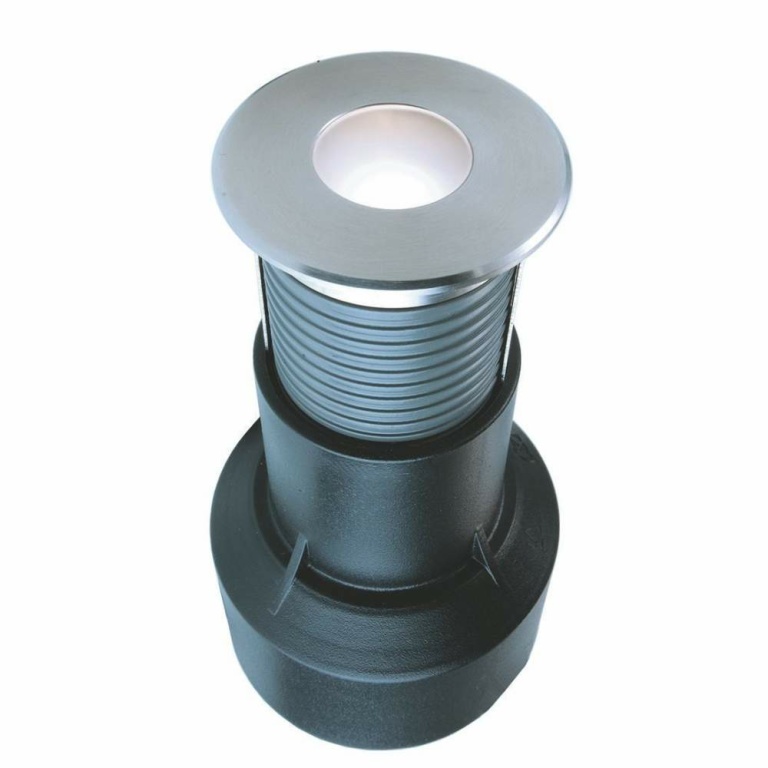 Deko-Light Bodeneinbauleuchte, Basic Round I, 0,6 W, 3000 K, Silber, Spannungskonstant, 24 V/DC