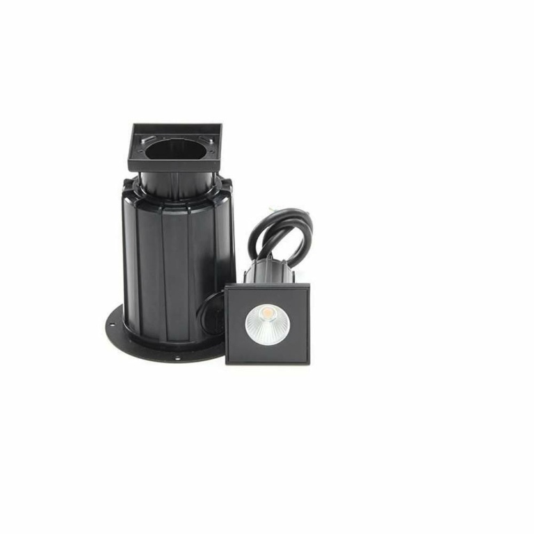 Deko-Light Bodeneinbauleuchte, NC COB I Eckig, 6 W, 3000 K, Schwarz, 220-240 V/AC, 50 / 60 Hz