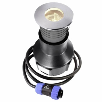 Deko-Light Bodeneinbauleuchte, Fornac, 2,7 W, 3000 K, Silber, Spannungskonstant, 24 V/DC