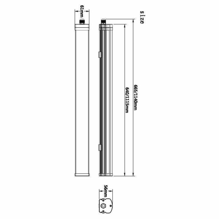 Deko-Light Feuchtraumleuchte, Tri Proof Motion 700 mm, 18,5 W, 4000 K, Weiß, 220-240 V/AC, 50 / 60 Hz