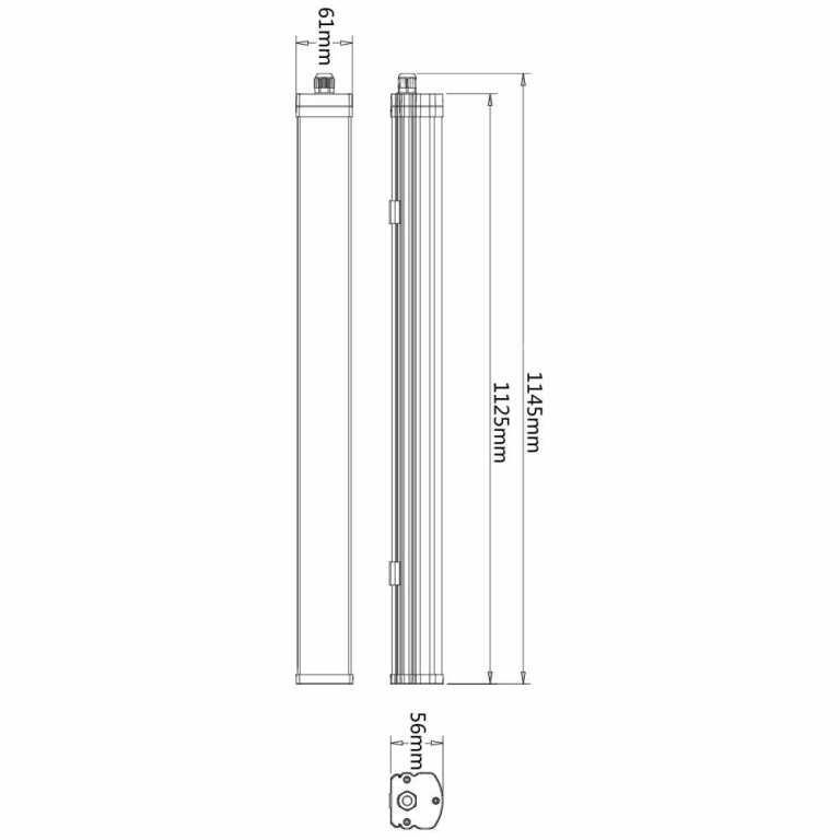 Deko-Light Feuchtraumleuchte, Tri Proof Motion 1150 mm, 24,5 W, 4000 K, Weiß, 220-240 V/AC, 50 / 60 Hz