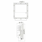 Fluter, Flood COB Amber, 30 W, 1700 K, Anthrazit, 110-240 V/AC, 50 / 60 Hz