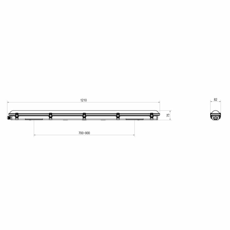 Deko-Light Feuchtraumleuchte, Tri Proof Basic, 36 W, 4000 K, 220-240 V/AC, 50 / 60 Hz