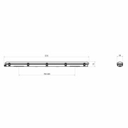 Feuchtraumleuchte, Tri Proof Basic, 36 W, 4000 K, 220-240 V/AC, 50 / 60 Hz