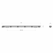 Feuchtraumleuchte, Tri Proof Basic, 55 W, 4000 K, 220-240 V/AC, 50 / 60 Hz