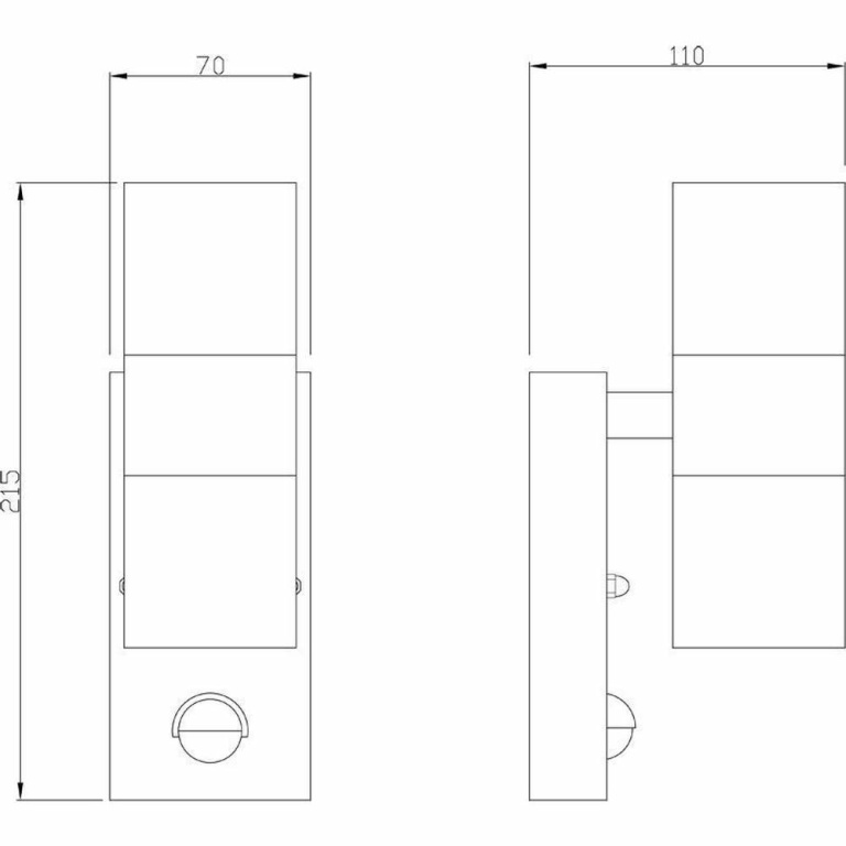 Deko-Light Wandaufbauleuchte, Zilly Up and Down Motion, 2x max. 35 W, Silber, 220-240 V/AC, 50 / 60 Hz