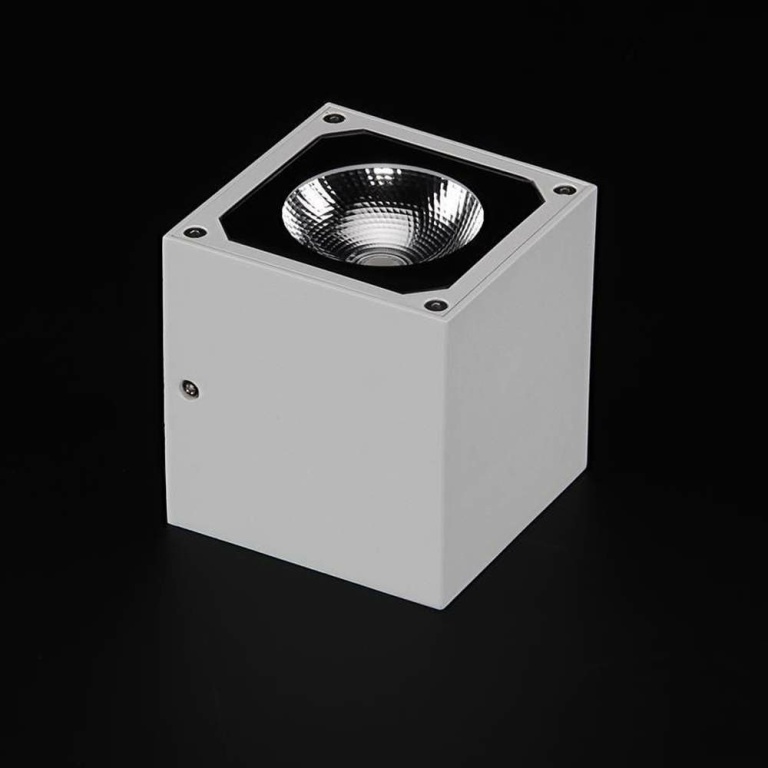 Deko-Light Wandaufbauleuchte, Cubodo II Single, 8,5 W, 3000 K, Weiß, 220-240 V/AC, 50 / 60 Hz