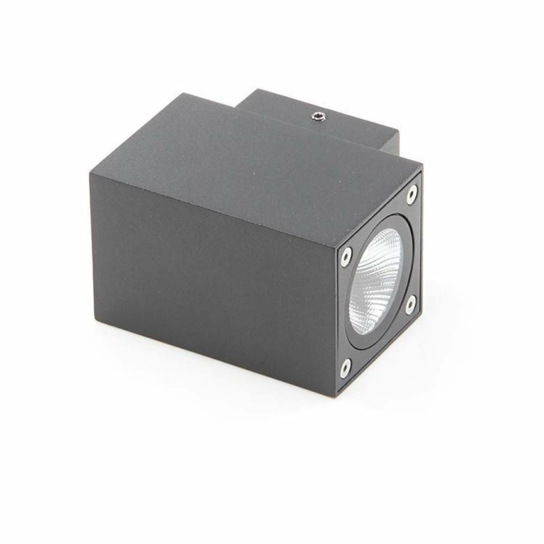 Deko-Light Wandaufbauleuchte, Cubodo II Double Mini, 10 W, 3000 K, Grau, 220-240 V/AC, 50 / 60 Hz