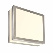 Wandaufbauleuchte, Scuti I Eckig, 2x max. 11 W E27, Silber, 220-240 V/AC, 50 / 60 Hz