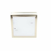 Wandaufbauleuchte, Scuti I Eckig, 2x max. 11 W E27, Silber, 220-240 V/AC, 50 / 60 Hz