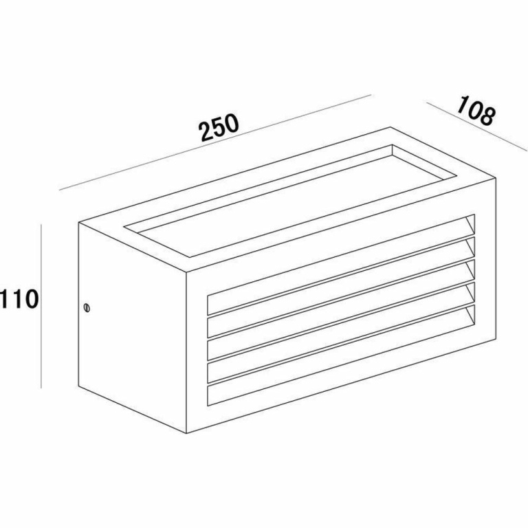 Deko-Light Wandaufbauleuchte, Wall Line III, 1x max. 18 W E27, Anthrazit, 220-240 V/AC, 50 / 60 Hz