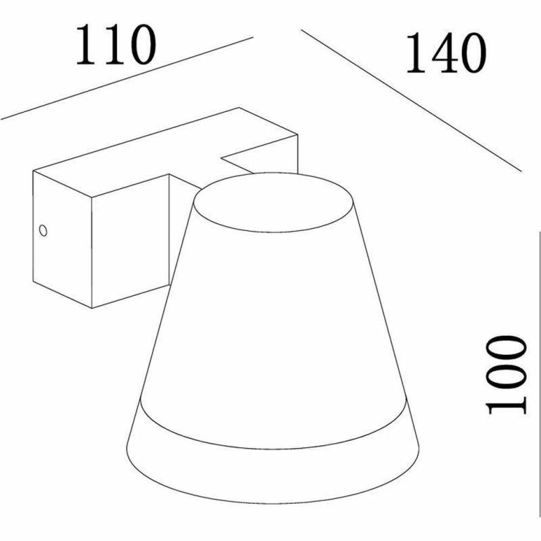 Deko-Light Wandaufbauleuchte, Serpentis, 6,2 W, 3000 K, Grau, 220-240 V/AC, 50 / 60 Hz