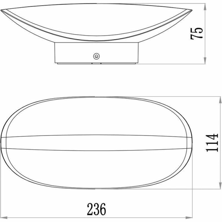 Deko-Light Wandaufbauleuchte, Avior, 12,7 W, 3000 K, Grau, 220-240 V/AC, 50 / 60 Hz