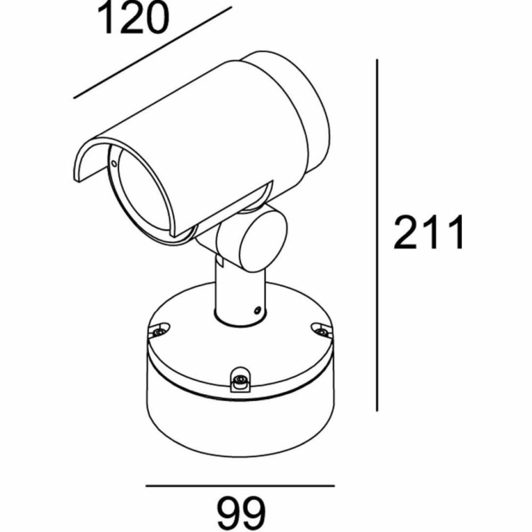 Deko-Light Fluter, Keid, 10 W, 3000 K, Grau, 220-240 V/AC, 50 / 60 Hz