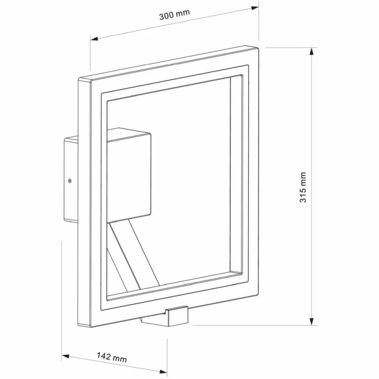 Deko-Light Wandaufbauleuchte, Lyncis, 11 W, 3000 K, Grau, 220-240 V/AC, 50 / 60 Hz