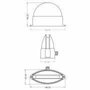 Wandaufbauleuchte, Maia II, 5 W, DIM, 3000 K, Weiß, 220-240 V/AC, 50 / 60 Hz