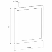 Wandaufbauleuchte, Volantis, 18 W, 3000 K, Grau, 110-240 V/AC, 50 / 60 Hz