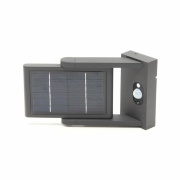 Solaraufbauleuchte, Solar Premium I Motion, 1,6 W, 3200 K, Grau, Spannungskonstant, 3.7 V/DC