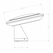 Wandaufbauleuchte, Bermuda, 10,6 W, DIM, 3000 K, Schwarz, 220-240 V/AC, 50 / 60 Hz