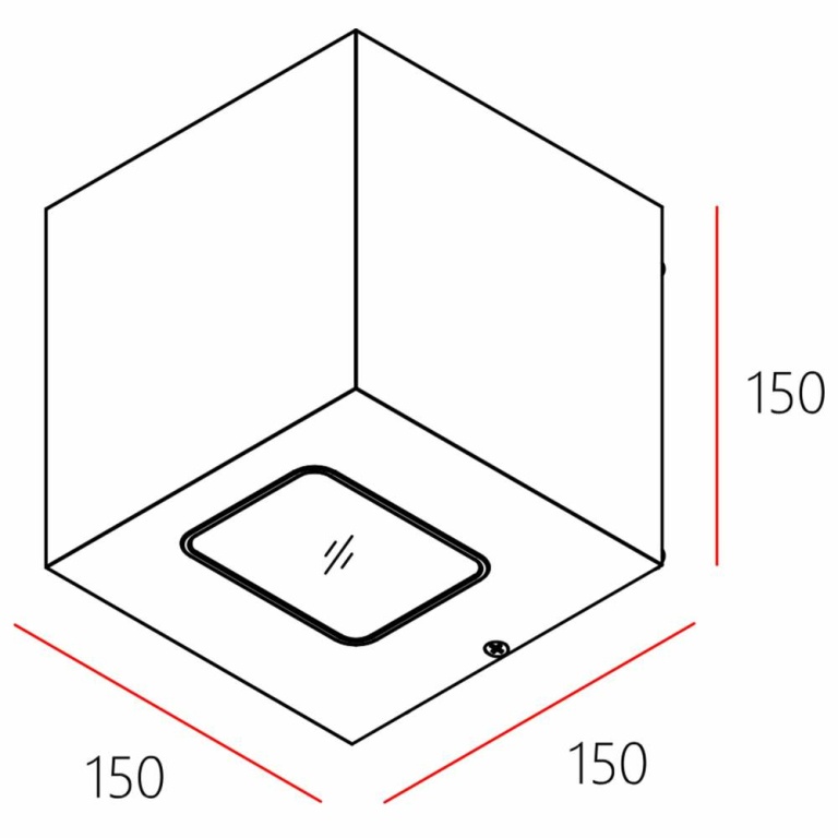 Deko-Light Wandaufbauleuchte, Jabbah Up and Down, DIM, 25 W, 3000 K, Grau, 220-240 V/AC, 50 / 60 Hz