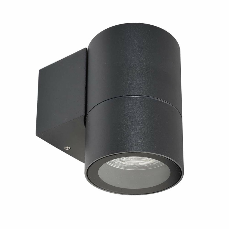 Deko-Light Wandaufbauleuchte, Achernar Down, 1x max. 50 W GU10, Schwarz, 220-240 V/AC, 50 / 60 Hz