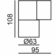 Wandaufbauleuchte, Achernar Down, 1x max. 50 W GU10, Schwarz, 220-240 V/AC, 50 / 60 Hz