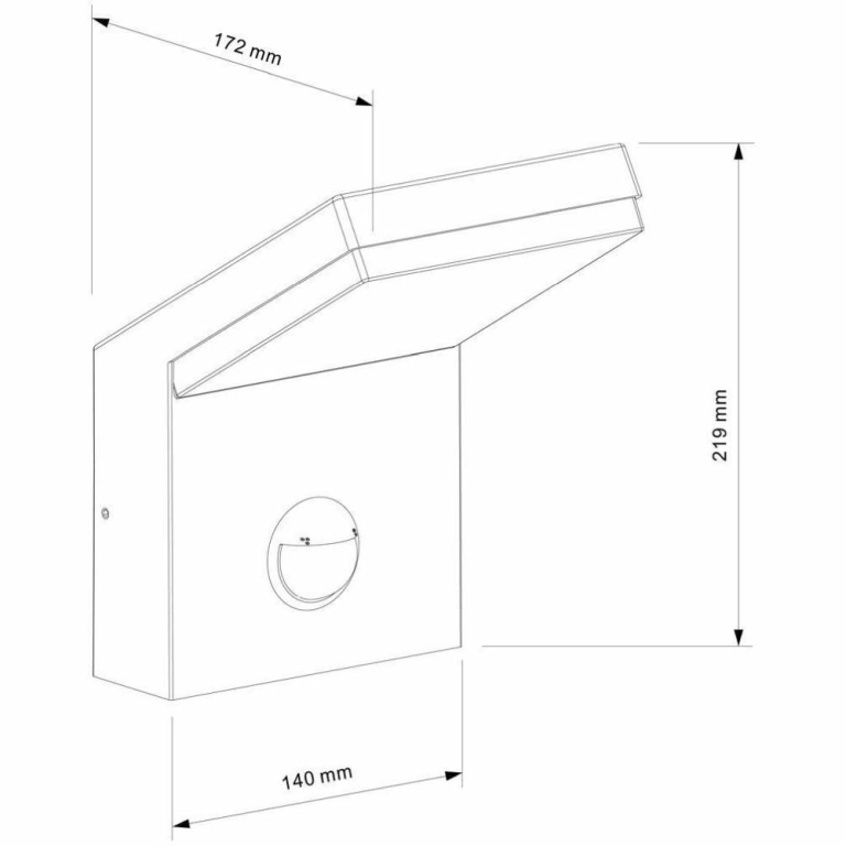 Deko-Light Wandaufbauleuchte, Tucanae Motion, 18 W, 3000 K, Grau, 110-240 V/AC, 50 / 60 Hz