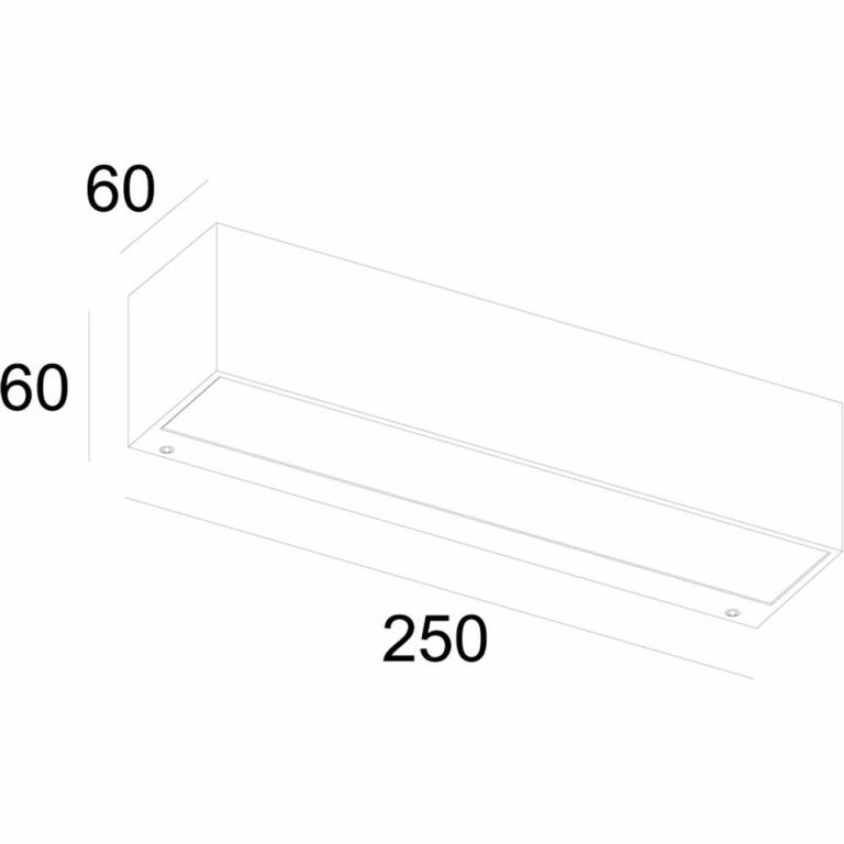 Deko-Light Wandaufbauleuchte, Linear II Double 250 mm, 14 W, 3000 K, Grau, 220-240 V/AC, 50 / 60 Hz