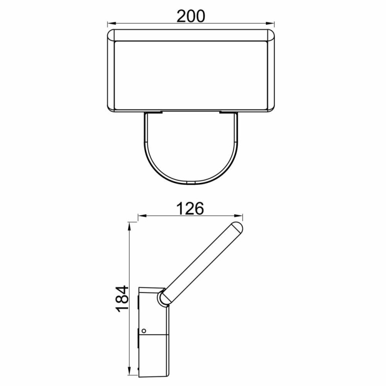 Deko-Light Wandaufbauleuchte, Alkes S, 21 W, 3000 K, Grau, 220-240 V/AC, 50 / 60 Hz