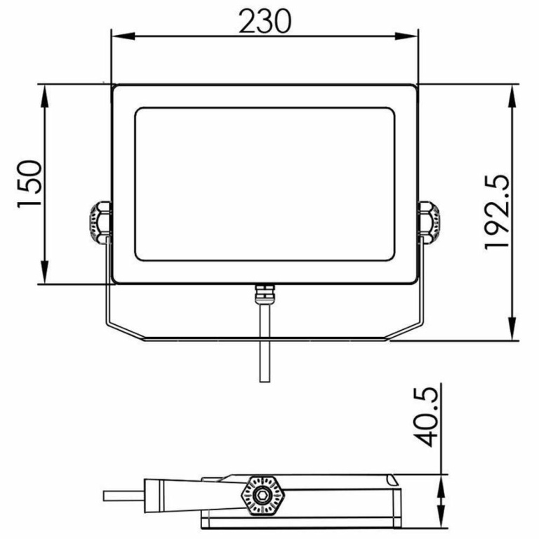 Deko-Light Fluter, Flood SMD I 30 W, 3000 K, Silber, 220-240 V/AC, 50 / 60 Hz