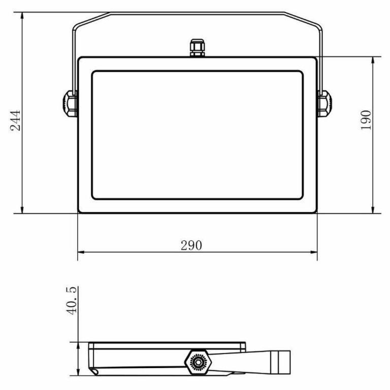 Deko-Light Fluter, Flood SMD II, 45 W, 3000 K, Schwarz, 220-240 V/AC, 50 / 60 Hz