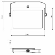 Fluter, Flood SMD II, 45 W, 3000 K, Schwarz, 220-240 V/AC, 50 / 60 Hz