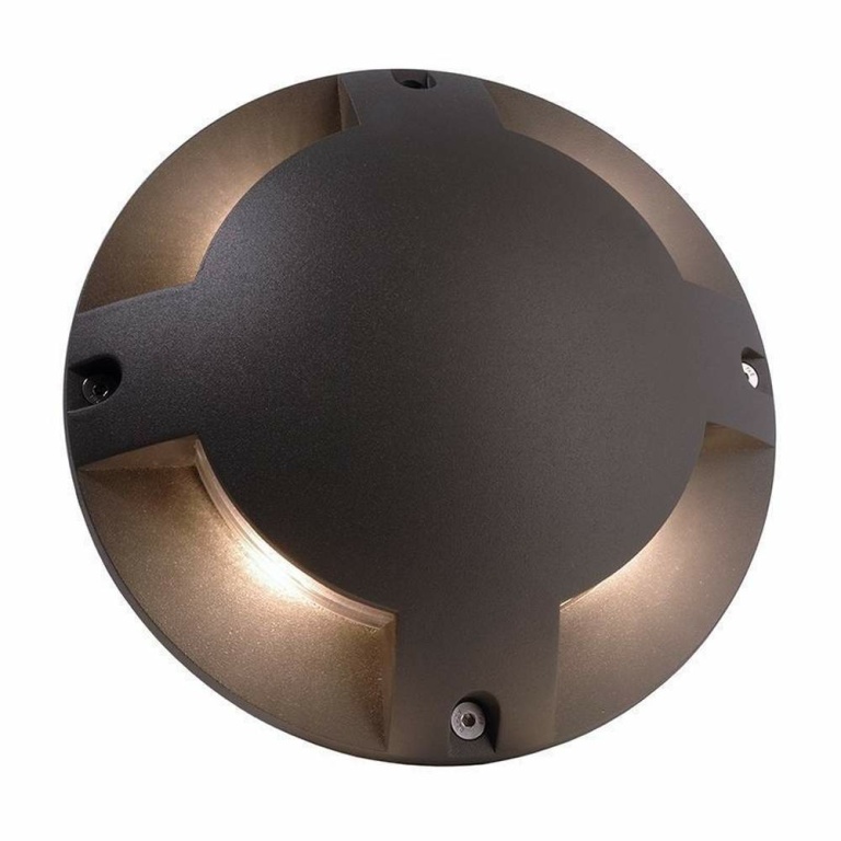 Deko-Light Pollerleuchte, Helios IV, 5,5 W, 3000 K, Grau, 220-240 V/AC, 50 / 60 Hz