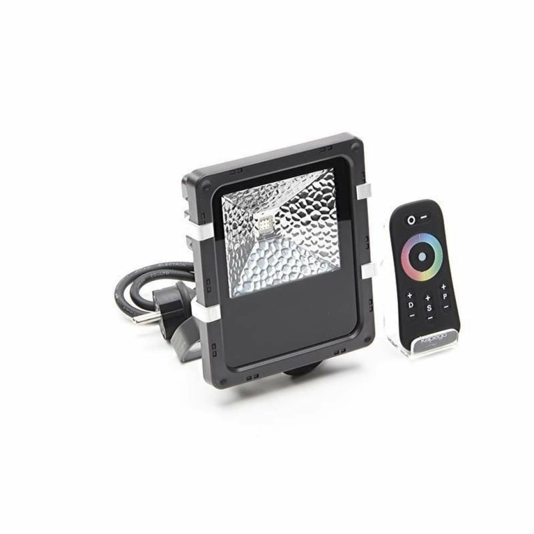 Deko-Light Fluter, Flood RF II, 10 W, RGB, Grau, 200-240 V/AC, 50 / 60 Hz