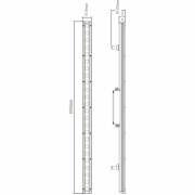 Wallwasher, Wallwasher Caph 230 V Asymetrisch, 38 W, 3000 K, Grau, 220-240 V/AC, 50 / 60 Hz