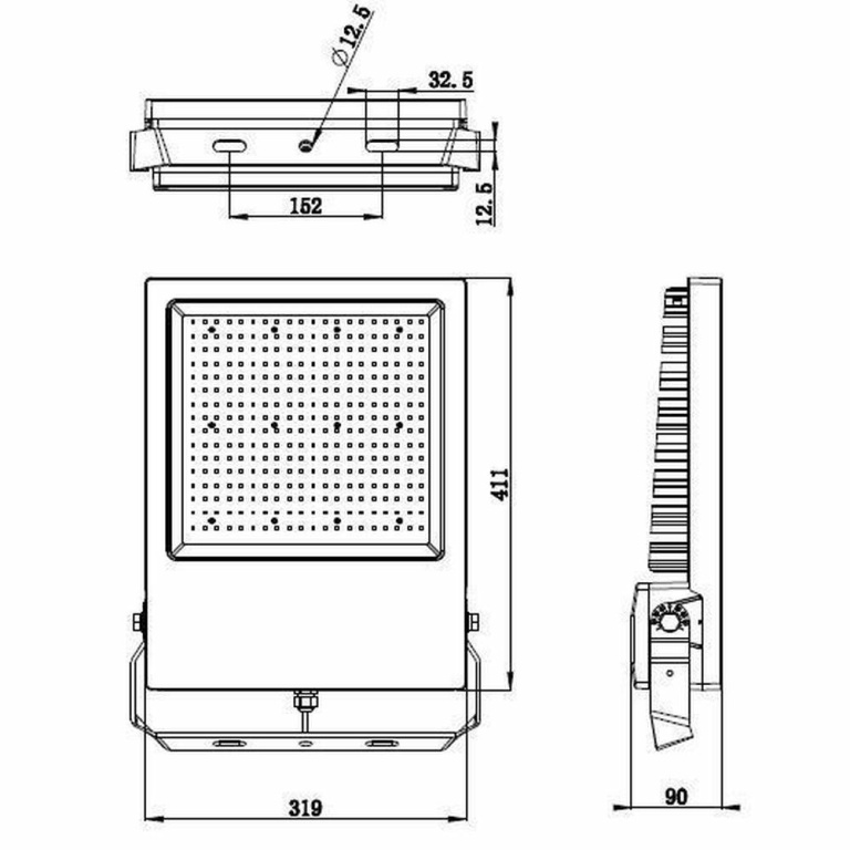 Deko-Light Fluter, Atik, 152 W, 4000 K, Schwarz, 220-240 V/AC, 50 / 60 Hz