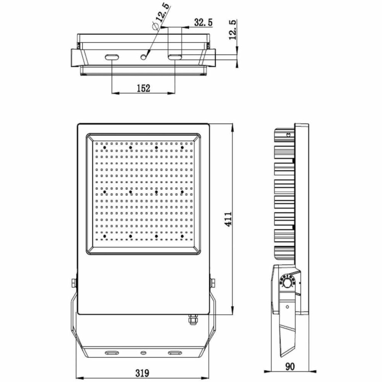 Deko-Light Fluter, Atik, 302 W, 4000 K, Schwarz, 100-240 V/AC, 50 / 60 Hz