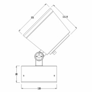 Fluter, Colt COB, 30 W, DIM, 3000 K, Schwarz, 220-240 V/AC, 50 / 60 Hz