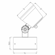 Fluter, Colt, 8 W, RGB/5500 K, Schwarz, 24 V/DC