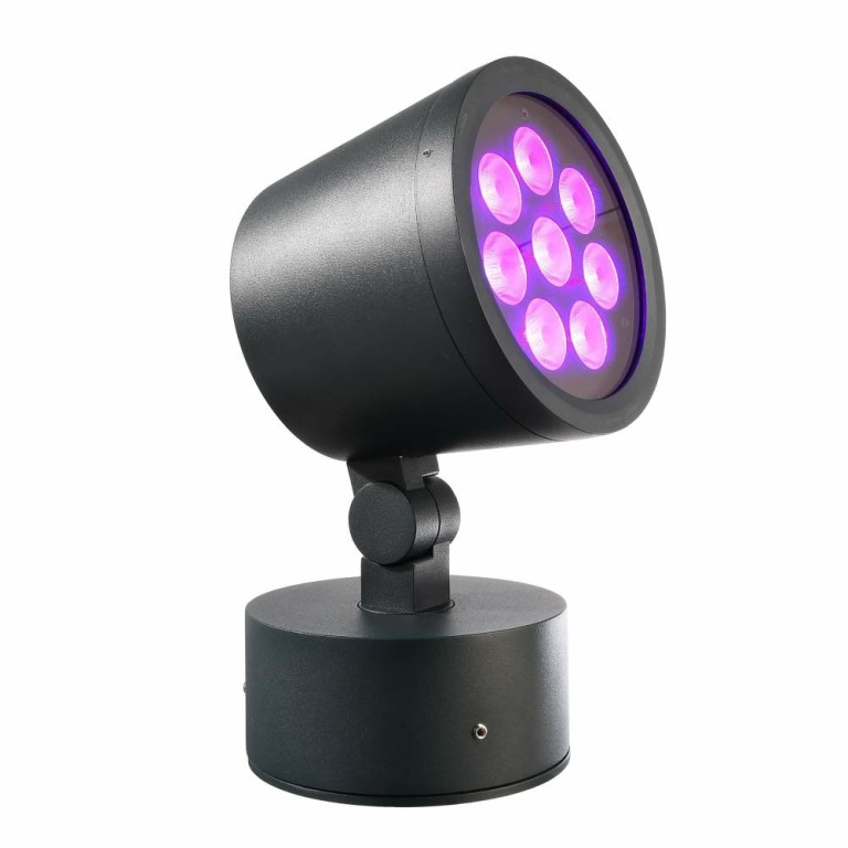 Deko-Light Fluter, Colt, 25 W, RGB/5500 K, Schwarz, Spannungskonstant, 24 V/DC