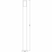 Pollerleuchte, Porrima 1000 mm, 1x max. 5 W GU10, Silber, 220-240 V/AC, 50 / 60 Hz