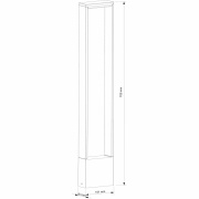 Pollerleuchte, Cata V 700 mm, 4 W, 3000 K, Anthrazit, 100-240 V/AC, 50 / 60 Hz