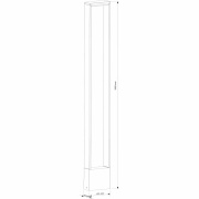 Pollerleuchte, Cata VI 1000 mm, 4 W, 3000 K, Anthrazit, 100-240 V/AC, 50 / 60 Hz