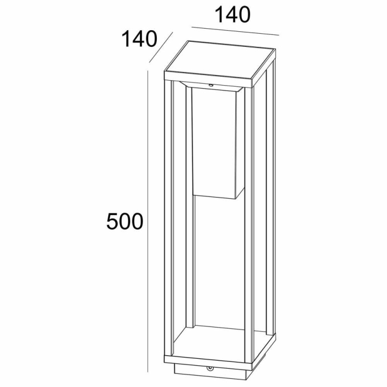 Deko-Light Solaraufbauleuchte, Samas Solar Motion 500 mm, ´2,2 W, 3000 K, Grau, Spannungskonstant, 3.7 V/DC